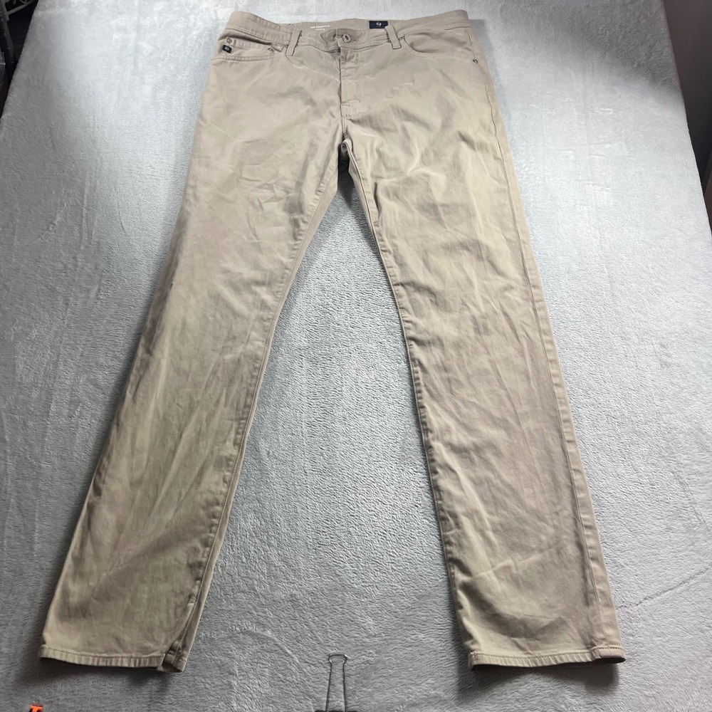 AG Adriano Goldschmied The Graduate Tailored Leg Khaki Pants Mens 36x34 BM8629